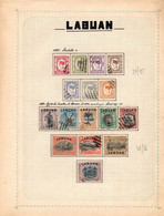 LABUAN (North Borneo) - Collection Of 70 Stamps (5 Pages) - Borneo Septentrional (...-1963)