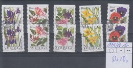 Schweden Michel Cat.No. Used 1996/2000 Do+Du - Used Stamps