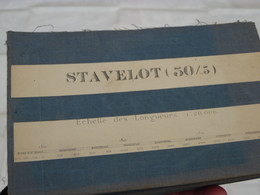 STAVELOT ( 50/5 - Echelle 1:20.000 ) > ( Katoen / Cotton / Coton - 1873 > 1930 ) +/- 45 X 55 Cm. ( België ) ! - Europa