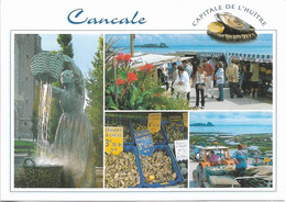 Poissons & Crustacés - CANCALE Capitale De L'Huitre - Stand De Huitres - 4 Vues - Cpm - Vierge - - Pesci E Crostacei
