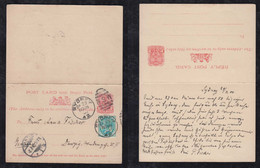 New South Wales Australia 1900 Stationery Question Reply Postcard Uprated SYDNEY X DANZIG Gdansk Germany Poland - Storia Postale