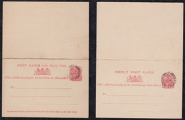 New South Wales Australia 1901 Question/Reply Stationery Postcard PARCLE POST SYDNEY Postmark - Covers & Documents