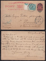 New South Wales Australia 1901 Uprated Stationery Postcard SYDNEY X VIENNA Austria - Storia Postale