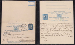 New South Wales Australia 1904 Question/Reply Stationery Postcard SYDNEY X NEUWIED Germany - Covers & Documents