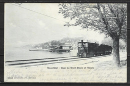 Carte P De 1905 ( Neuchâtel / Quai Du Mont-Blanc Et L'Evole ) - NE Neuchatel