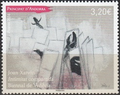 Andorre Français 2016 Joan Xandri Biennale De Venise Neuf ** - Unused Stamps