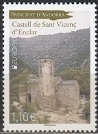 Andorre Français 2017 Europa CEPT Château De Sant Vicenç D'Enclar Neuf ** - Unused Stamps