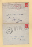 Timbre FM - Brest - Marine Nationale - Service A La Mer - Lot De 2 Lettres - Military Postage Stamps