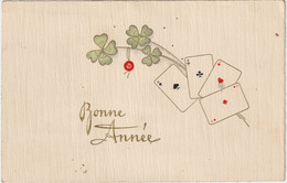 CARTE A JOUER - BONNE ANNEE - LES 4 AS - Spielkarten