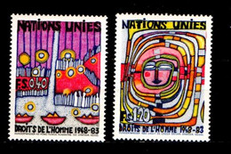 UNITED NATIONS GENEVE, 1983,  MNH Stamps, Homo Humus,  SG Nrs 119-120, Scannr. 22025 - Neufs