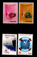 UNITED NATIONS GENEVE, 1983,  MNH Stamps, Nature Protection +Radar,  SG Nrs 111-112 + 114-115, Scannr. 22023 - Neufs
