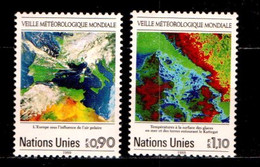 UNITED NATIONS GENEVE, 1989,  MNH Stamps,  World Weather Watch,  SG Nrs 176-177, Scannr. 22031 - Neufs