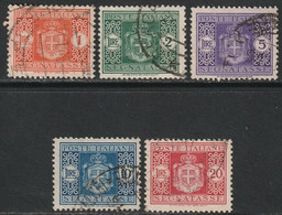 Italy 1946 Sc J60-4 Italia Postage Due Set High Values Used - Postage Due