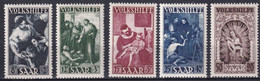 SAAR / SARRE - 1949 - SERIE COMPLETE YVERT N° 263/267 ** MNH - COTE = 130 EUR. - - Unused Stamps