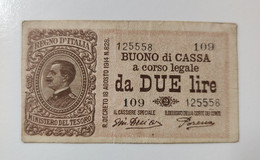 2 Lire Vittorio Emanuele III 1920 - Italië – 2 Lire