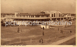 CANVEY MINITURE GOLF AND THE MONICO OLD B/W POSTCARD ESSEX - Southend, Westcliff & Leigh