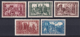 SAAR / SARRE - 1950 - YVERT N° 278/282 ** MNH - COTE = 80 EUR. - - Neufs