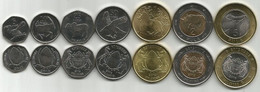 Botswana 2013/16. Complete Coin Set,high Grade - Botswana