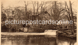 THE WATERFALL GUYS CLIFFE MILL NEAR WARWICK OLD B/W POSTCARD WARWICKSHIRE - Warwick