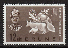 CAMPAGNE MONDIALE CONTRE LA FAIM - Brunei - Y&T N° 100 - 1963 - MNH - Against Starve