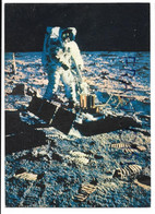 La Conquête De La Lune Par Apollo XI. Aldrin Installe Le Sismographe Ultra-sensible - Astronomie
