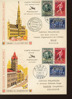 1947 May Vol Pour New York. Set De 3 Cartes  Ø. Perfores IMABA - Airmail