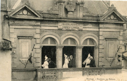 12056 Cpa 79 La Mothe Saint Héraye - Mariage - Rosières Au Balcon - La Mothe Saint Heray