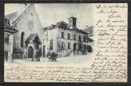 Carte P De 1901 ( Boudry / Temple Et Hôtel De Ville ) - Boudry