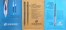 1967 - Penne SHEAFFER - 3 Pag. Pubblicità Cm. 13 X 18 - Stylos