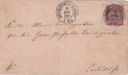 NORDDEUTSCHER BUND  1869 LETTRE DE BRAUNSCHWEIG - Entiers Postaux