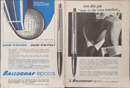 1967 - Penne BALLOGRAF - 2 Pag. Pubblicità Cm. 13 X 18 - Stylos