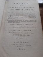 Eraste Ou L'ami De La Jeunesse 2 Volumes ABBE FILLASSIER Libraires Associès 1807 - Encyclopaedia