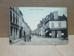 EVREUX (27) Rue Josephine Animation Carte Toilée Couleur - Evreux