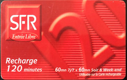 REUNION  -  Recharge SFR Entrée Libre  -  120 Unités - Réunion