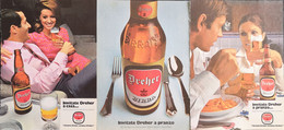 1968 - Birra DREHER - 3 Pag. Pubblicità Cm. 13 X 18 - Bier