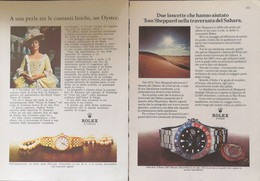 1977 - ROLEX  - 2 Pag. Pubblicità Cm. 13 X 18 - Reclamehorloges