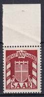 SAAR / SARRE - 1949 - SERVICE - RARE YVERT N° 38 ** MNH - COTE = 117 EUR. - Ongebruikt