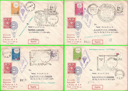 1960 Balloon Mail - Transported In A Balloon | SYRENA | POZNAN | KATOWICE | POLONEZ - Ballonpost