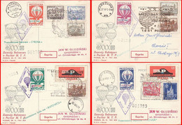 1961 Balloon Mail - Transported In A Balloon | SYRENA | POZNAN | KATOWICE | POLONEZ - Palloni