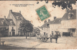 23 . CHATELUS - MALVALEIX . PLACE DE LA LIBERTE . - Chatelus Malvaleix