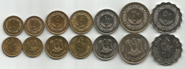 Libya 1975 - 1979. 7 High Grade Coins - Libya