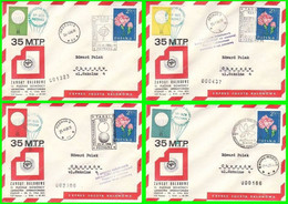 1966 Balloon Mail - Transported In A Balloon | SYRENA | POZNAN | KATOWICE | POLONEZ - Balloons