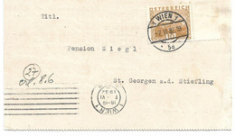 3225d: AK Hotelzimmeranfrage Aus Wien Betr. Hotelzimmerbuchung In St. Georgen A. D. Stiefling 1932 - Leibnitz