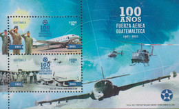 Guatemala 2021, 20th Anniversary Of Air Forces, MNH S/S - Guatemala