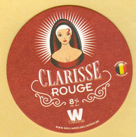 1 S/b Bière Clarisse Rouge Wilderen - Sous-bocks