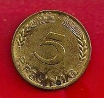 ALLEMAGNE  - 5 PFENNIG - 1950. - 5 Pfennig