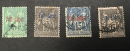COLONIE FRANCAISE - PORT LAGOS - YT 1 à 4  - Oblitérés Used - Cote 255E - Used Stamps