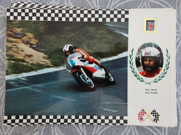 Delcampe - COURSE MOTO SERIE GRAN PRIX PILOTE PHIL READ YAMAHA GP 250 CC N°10 - Motorradsport