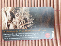 The Zoo Entreecard Antwerp  Not Phonecard Used Rare - Unknown Origin