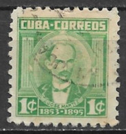Cuba 1954. Scott #519 (U) José Marti - Usados
